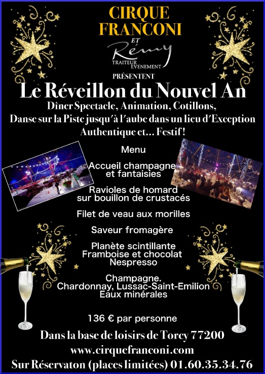 reveillon 2016 ile de france SOIREE REVEILLON ST SYLVESTRE 2017 SEINE ET MARNE 77